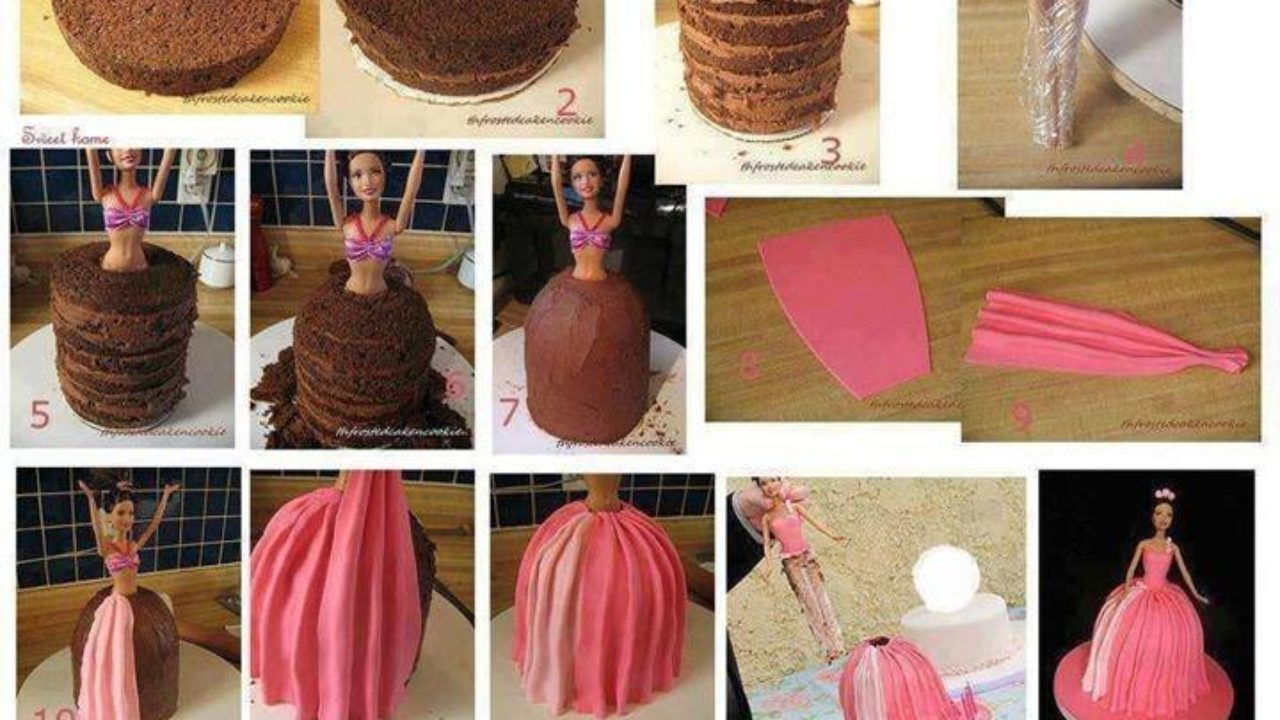 Come si fa a : Come si fa  la torta Barbie.