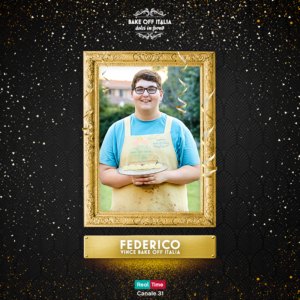 Federico vince la Sesta edizione di Bake Off Italia Dolci in forno