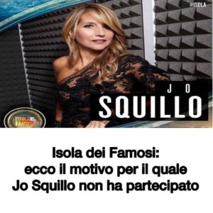 Jo Squillo spiega perché non è andata all'Isola dei Famosi 2019: 