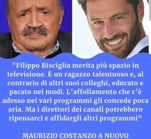 Maurizio Costanzo si esprime su Filippo Bisciglia: 