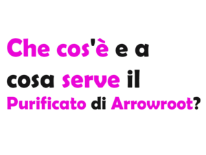 Che cos'è e a cosa serve il Purificato di Arrowroot?