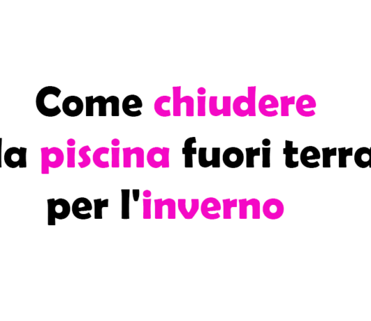 Come chiudere la piscina fuori terra per l'inverno