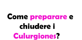 Come preparare e chiudere i Culurgiones?