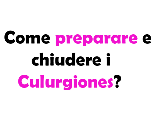 Come preparare e chiudere i Culurgiones?