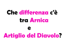 Che differenza c'è tra Arnica e Artiglio del Diavolo? Guida Completa