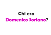 Chi era Domenico Soriano?