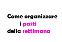 Come organizzare i pasti della settimana: Guida completa