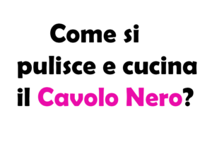 Come si pulisce e cucina il Cavolo Nero? Guida completa