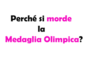 Perché si morde la Medaglia Olimpica? Significato, Origine e Curiosità