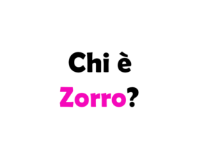 Chi è veramente Zorro?