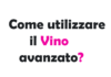 Come utilizzare il Vino avanzato? Guida Completa