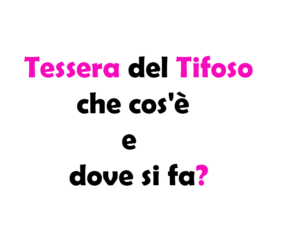 Tessera del Tifoso che cos'è e dove si fa? Come funziona, quanto costa e come ottenerla Online