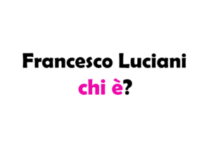 Francesco Luciani chi è?