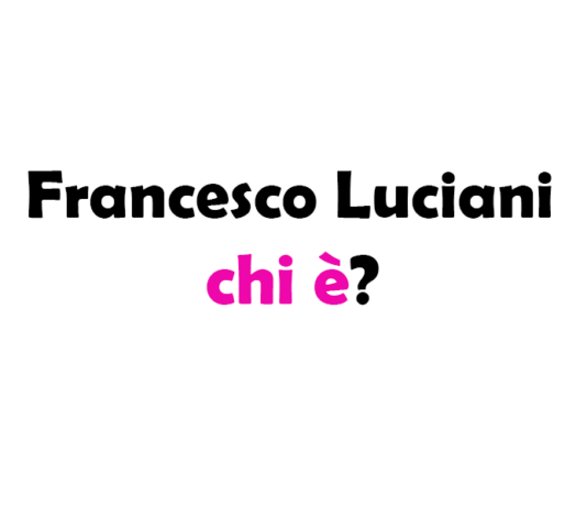 Francesco Luciani chi è?